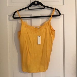 Anthropologie canary yellow tank top